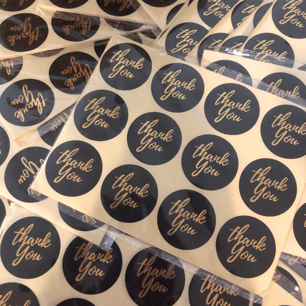 💌💌Thank you stickers. Pack of 480